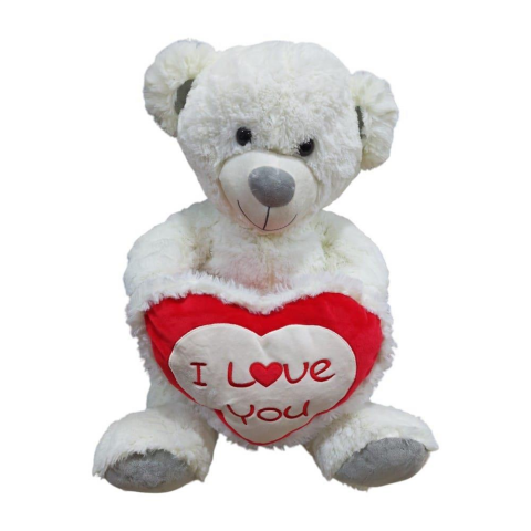 Peluş 50 Cm Kalpli Ayı
