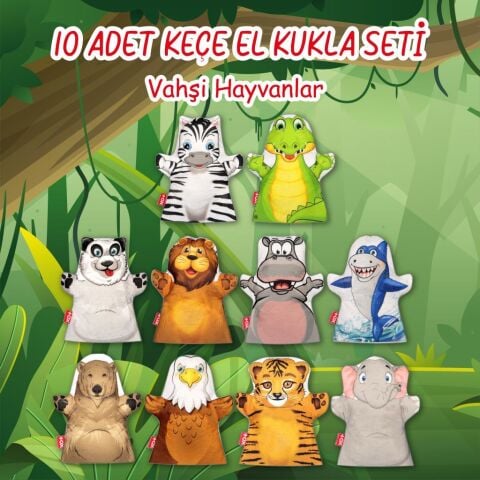 Vahşi Hayvan +3 Yaş 10'lu El Kukla
