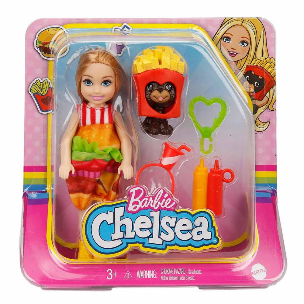 Barbie Kostümlü Chelsea ve Hayvancığı Oyun Setleri GHV69