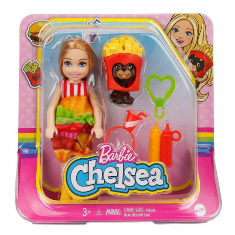 Barbie Kostümlü Chelsea ve Hayvancığı Oyun Setleri GHV69