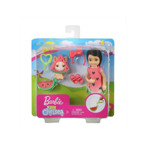 Barbie Kostümlü Chelsea ve Hayvancığı Oyun Setleri GHV69