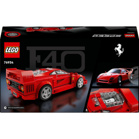 LEGO® Speed Champions Ferrari F40 Süper Araba Oyuncak Araç 76934
