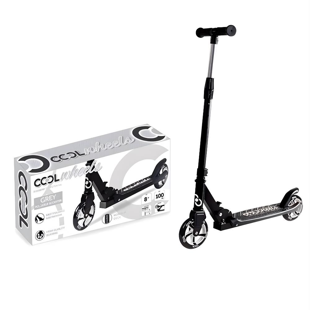 Furkan Toys Cool Direksiyon Katlanır Scooter Yükseklik Ayarlı Çocuk Scooter Gri 8+