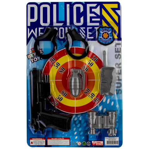 Beyaz Kartela Polis Seti
