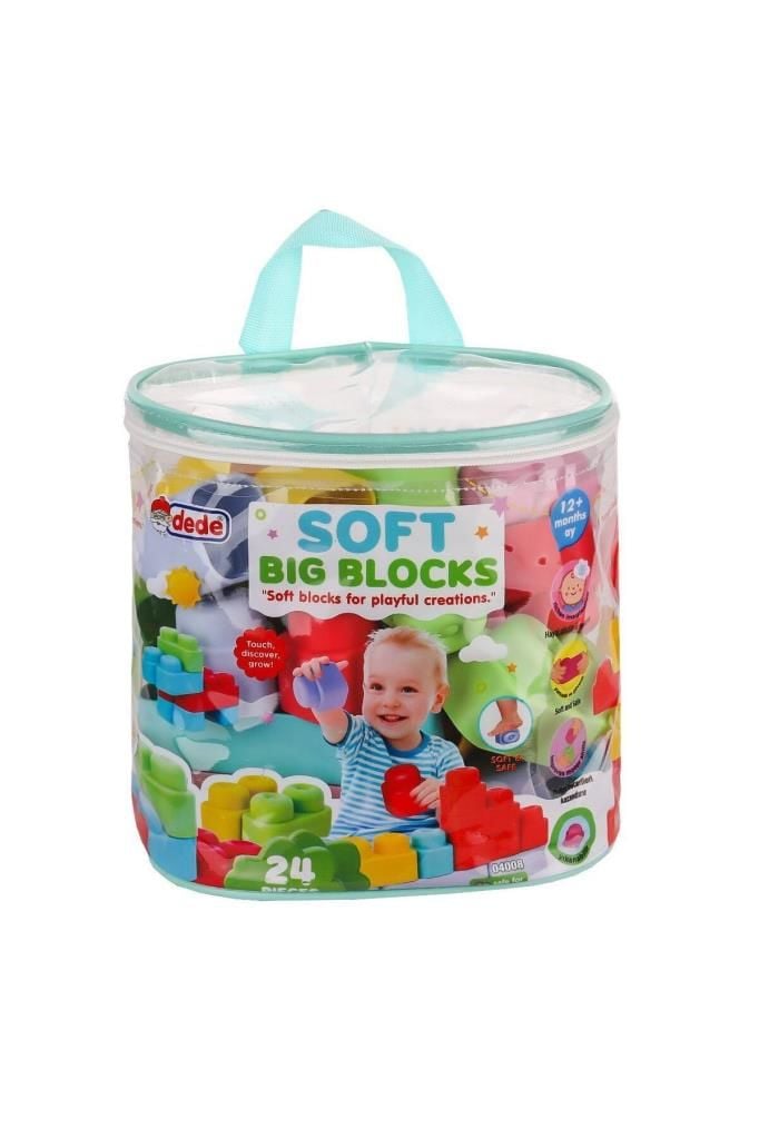 Yumuşak Big Bloklar Çanta 24 Parça