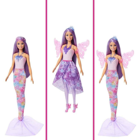 3in1 Barbie Deniz Kızı Kostüm Seti JCP74