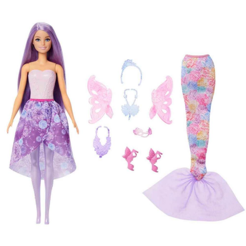 3in1 Barbie Deniz Kızı Kostüm Seti JCP74