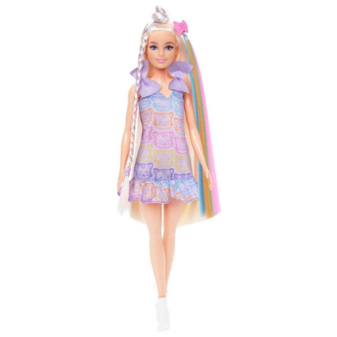 Barbie Upuzun Muhteşem Saçlı Bebek Saç Tasarım Oyun Seti JCT72
