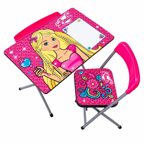 Kız Çocuk Pembe Linda Ders Çalışma Masası