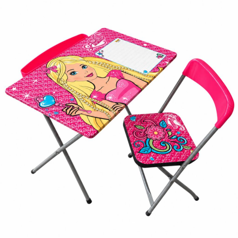 Kız Çocuk Pembe Linda Ders Çalışma Masası