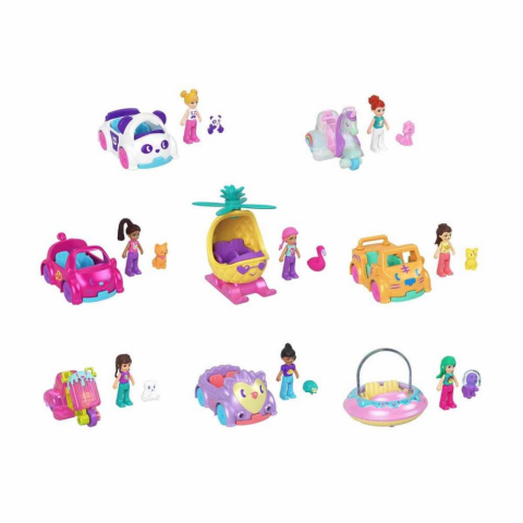 Polly Pocket'ın Muhteşem Araçları Oyun Setleri HKV55