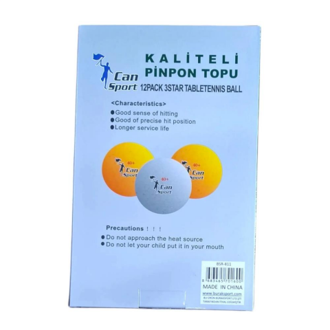 Kaliteli Pinpon Topu 12'li Paket