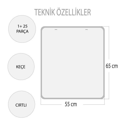 Sorumluluk Çizelgem Keçe Cırtlı Duvar Panosu