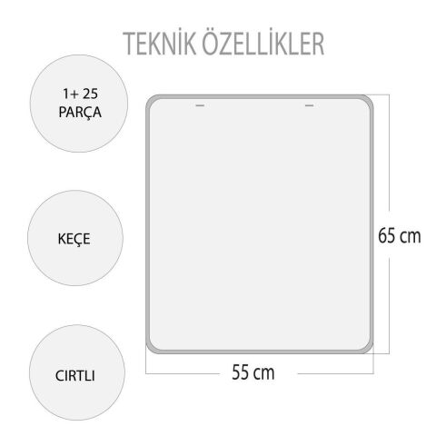Sorumluluk Çizelgem Keçe Cırtlı Duvar Panosu