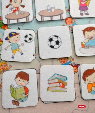 Eylem İlişkisi Keçe Cırtlı Duvar Panosu