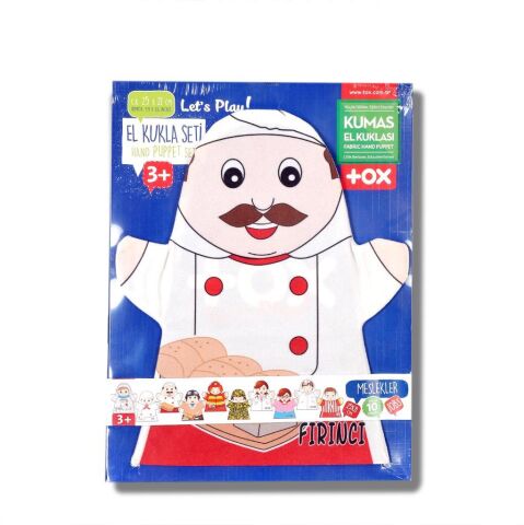10 Parça Tox Meslekler El Kukla Set