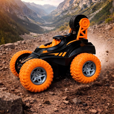Uzaktan Kumandalı Pilli Stunt Tekerli Akrobasili 360°Dönebilen Oyuncak Araba