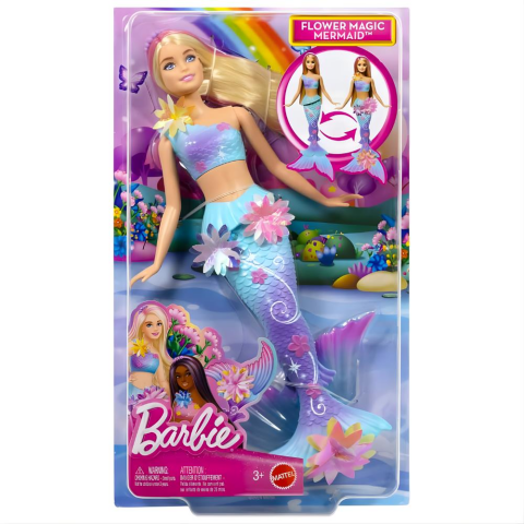 Barbie Büyülü Çiçekler Deniz Kızı Bebeği JDM72