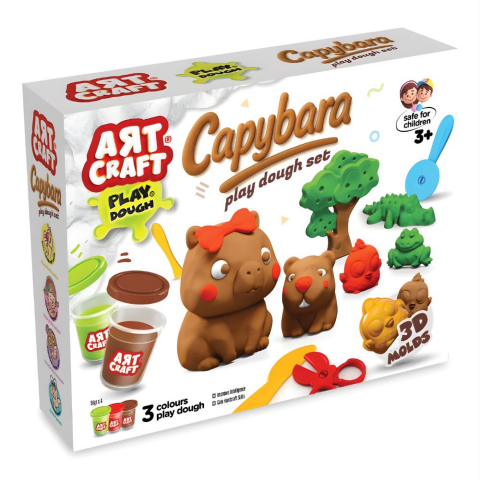 Art Craft Capybara Hamur Set 168 gr / Capybara Play Dough Hamur Set 168 gr