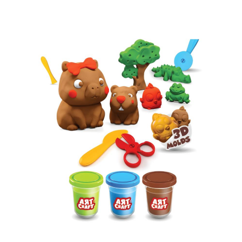 Art Craft Capybara Hamur Set 168 gr / Capybara Play Dough Hamur Set 168 gr