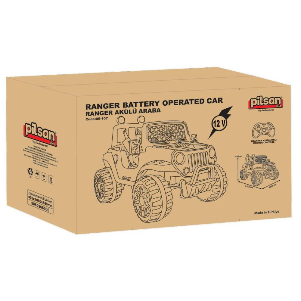 Ranger 12V Akülü Uzaktan Kumandalı Araba Metalik Mavi (05 107)