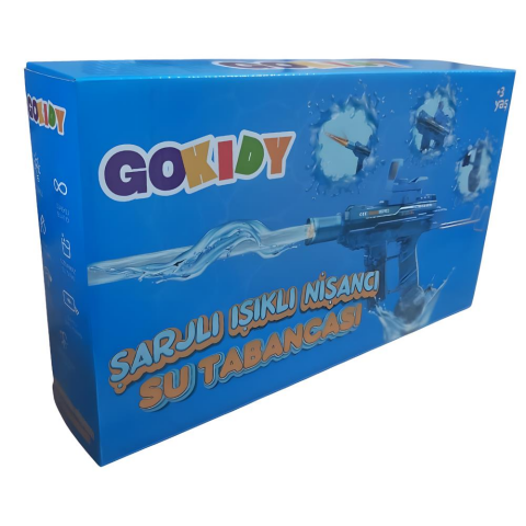Gokidy Şarjlı Işıklı Su Tabancası 46,5 Cm