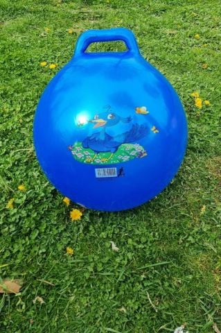 Zıp Zıp Kanguru Zıplama Plates Topu Çocuk Plates Topu 100 Cm Çap 55 Cm