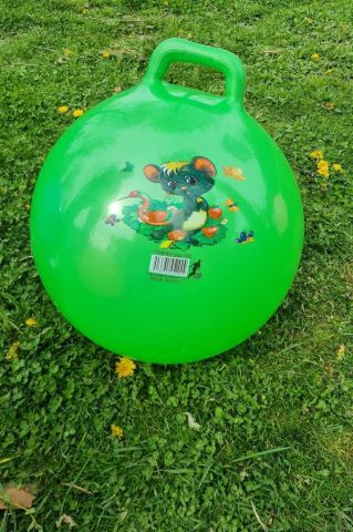 Zıp Zıp Kanguru Zıplama Plates Topu Çocuk Plates Topu 100 Cm Çap 55 Cm