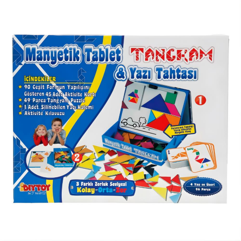 Manyetik Tablet Tangram Eğitim Seti