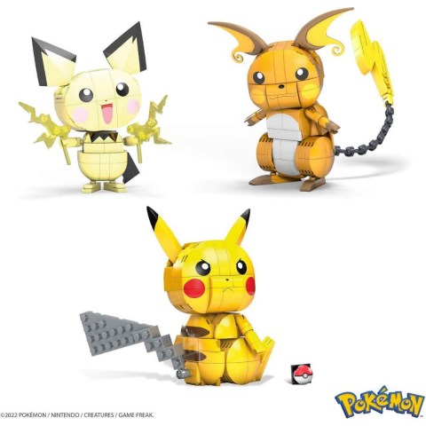 Mega Pokemon Yap Ve Oyna Figürler Pikachu Dönüşüm 3 Lüsü GYH06