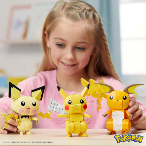 Mega Pokemon Yap Ve Oyna Figürler Pikachu Dönüşüm 3 Lüsü GYH06