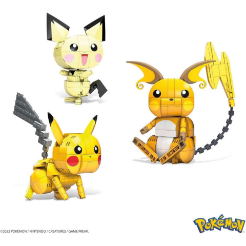 Mega Pokemon Yap Ve Oyna Figürler Pikachu Dönüşüm 3 Lüsü GYH06