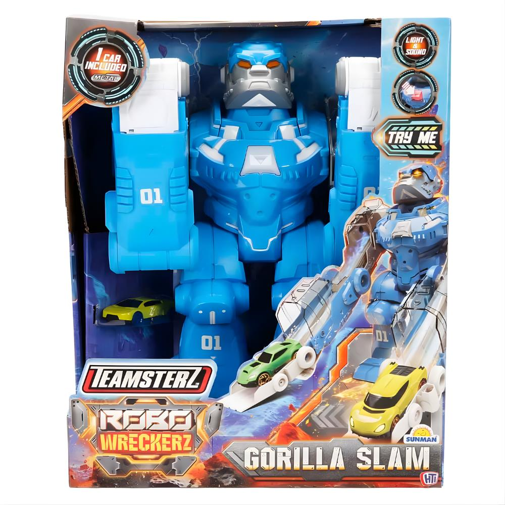 Teamsterz Sesli ve Işıklı Robo Wreckerz Gorilla Slam Oyun Seti