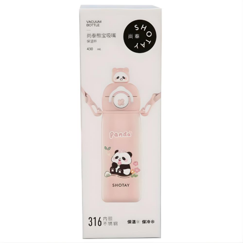 Panda Desenli Termos Matara 430 ml SHT-ST-8818