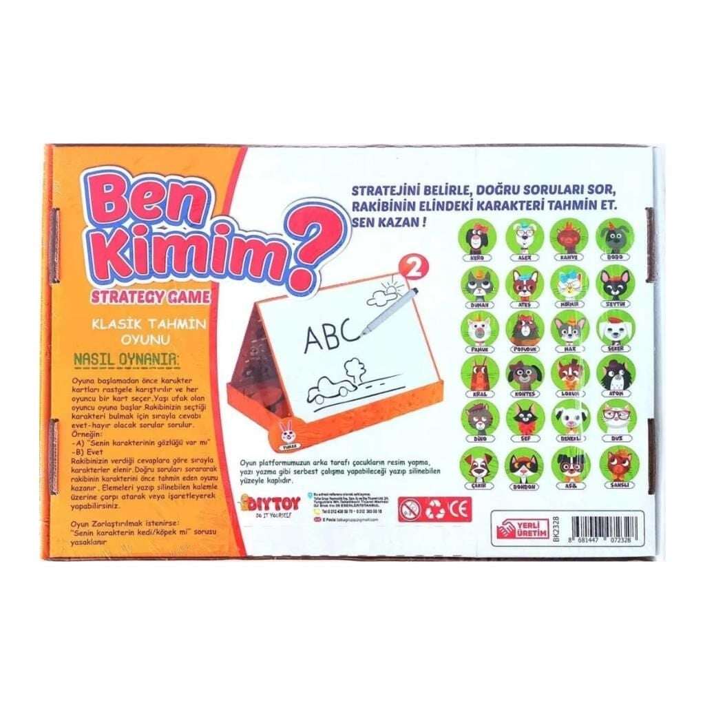 Ben Kimim? Klasik Tahmin Etme Oyunu