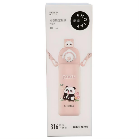 Panda Desenli Termos Matara 430 ml SHT-ST-8818