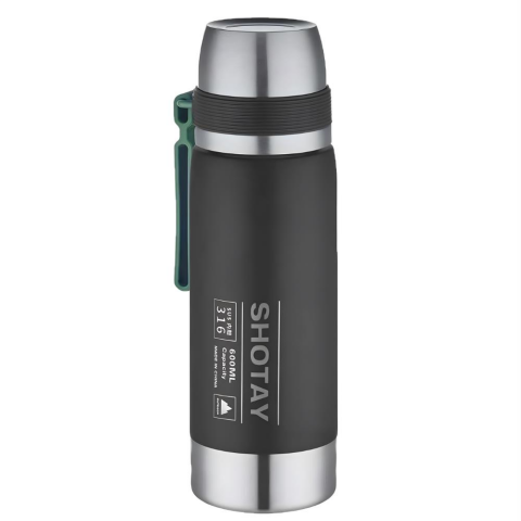 Shotay Travel Çelik Termos Matara 600 ml. SHT-ST-8270 (ASORTİ)