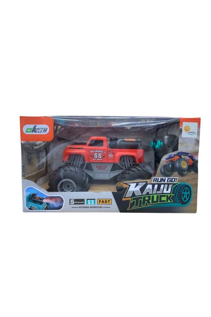 Kaıju Truck Kırmızı Duman Atan Uzaktan Kumandalı Araba