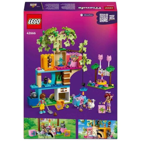 LEGO Friends Kedi Doğum Günü Partisi ve Ağaç Ev 42666 - 6 Yaş ve Üzeri Çocuklar için Yaratıcı Oyuncak Yapım Seti (321 Parça)