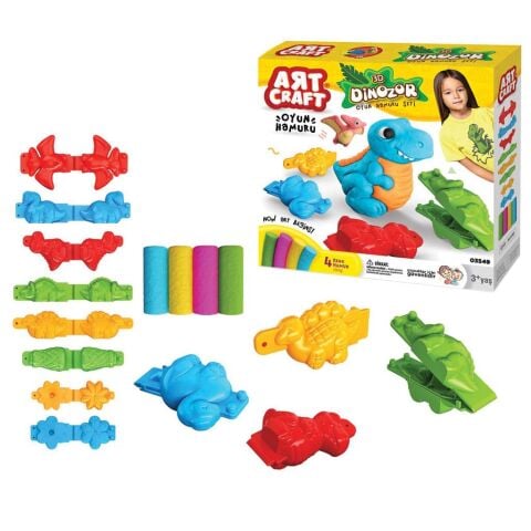 3D Dinozor Hamur Set 200 Gr