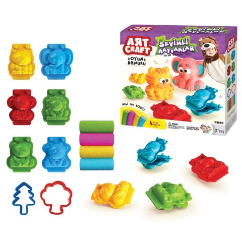 3D Hayvanlar Hamur Set 200 Gr