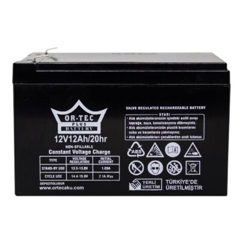 Ortec 12V 12 Ah Akü