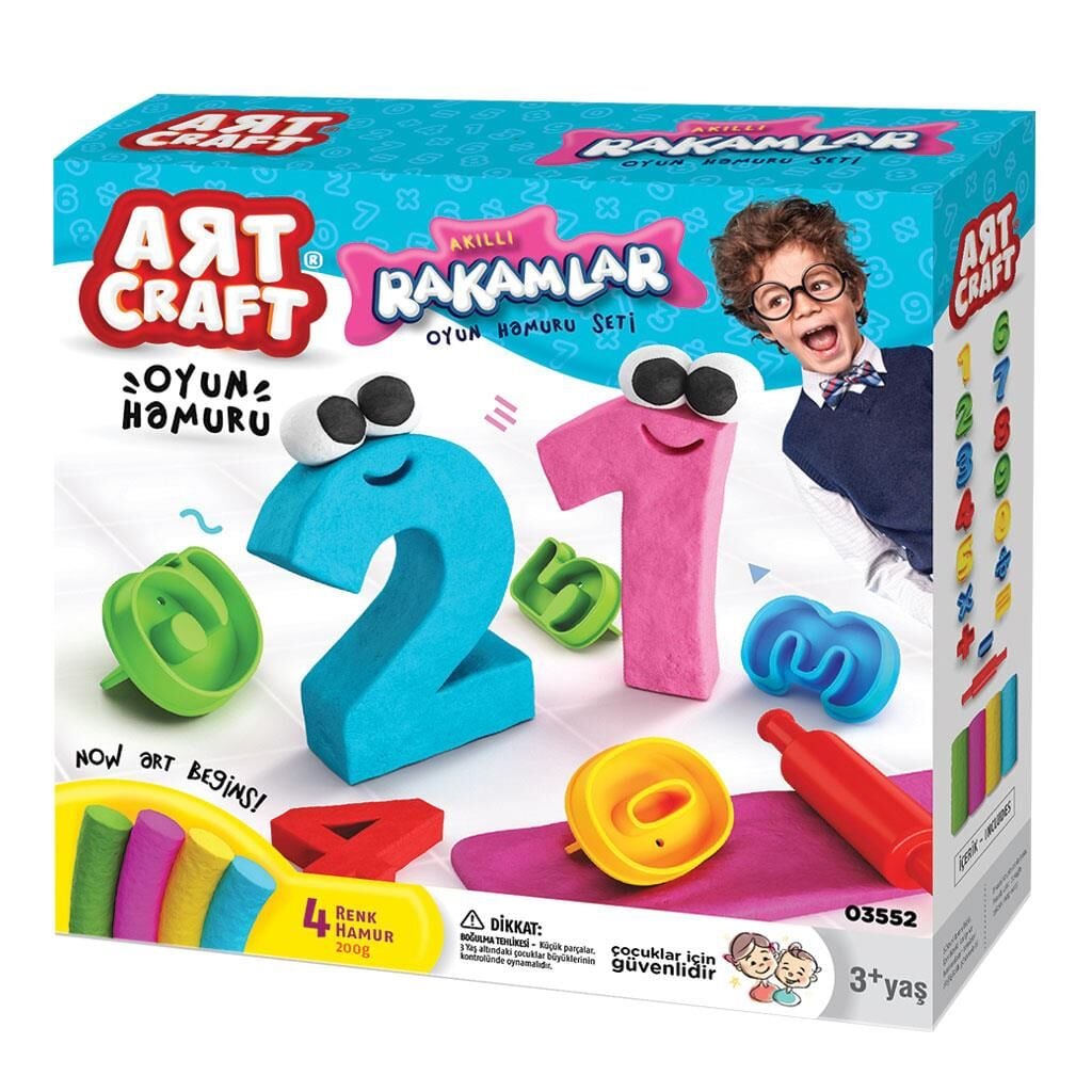 3D Rakamlar Hamur Set 200 Gr