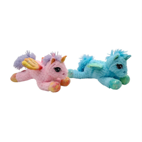 Peluş 30 Cm At Yatan Işıltılı Unicorn