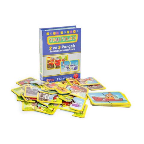F. Cards Book Tamamlama Taşıtlar Kart Oyunu