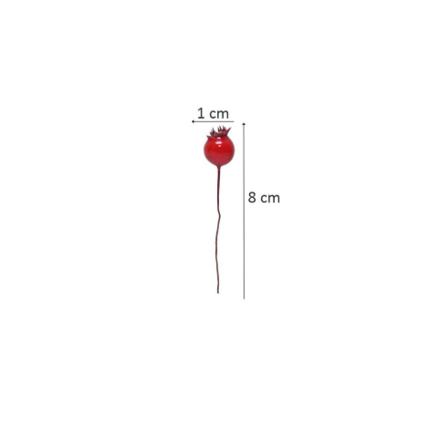 Yılbaşı Ağacı Süsleri Telli Mini Kokina Berry Dekoratif Çam Ağaç Süsü