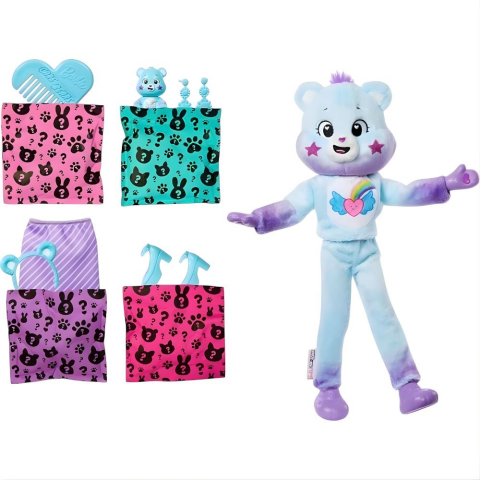 Barbie Cutie Reveal Care Bears Bebek ve Aksesuarları Serisi 2 JFV59-JFV61