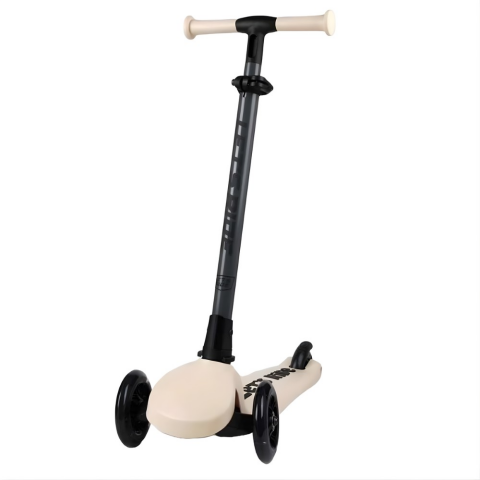 LC Let's Ride Two Işıklı Katlanabilir 3 Tekerlekli Scooter Bej
