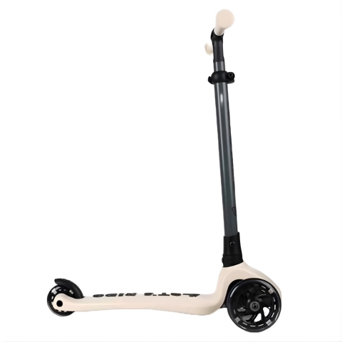 LC Let's Ride Two Işıklı Katlanabilir 3 Tekerlekli Scooter Bej