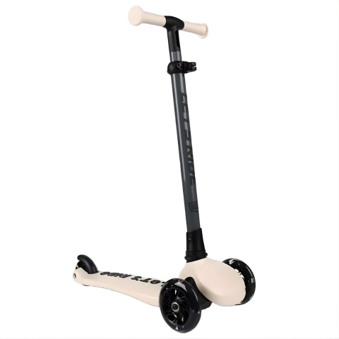 LC Let's Ride Two Işıklı Katlanabilir 3 Tekerlekli Scooter Bej